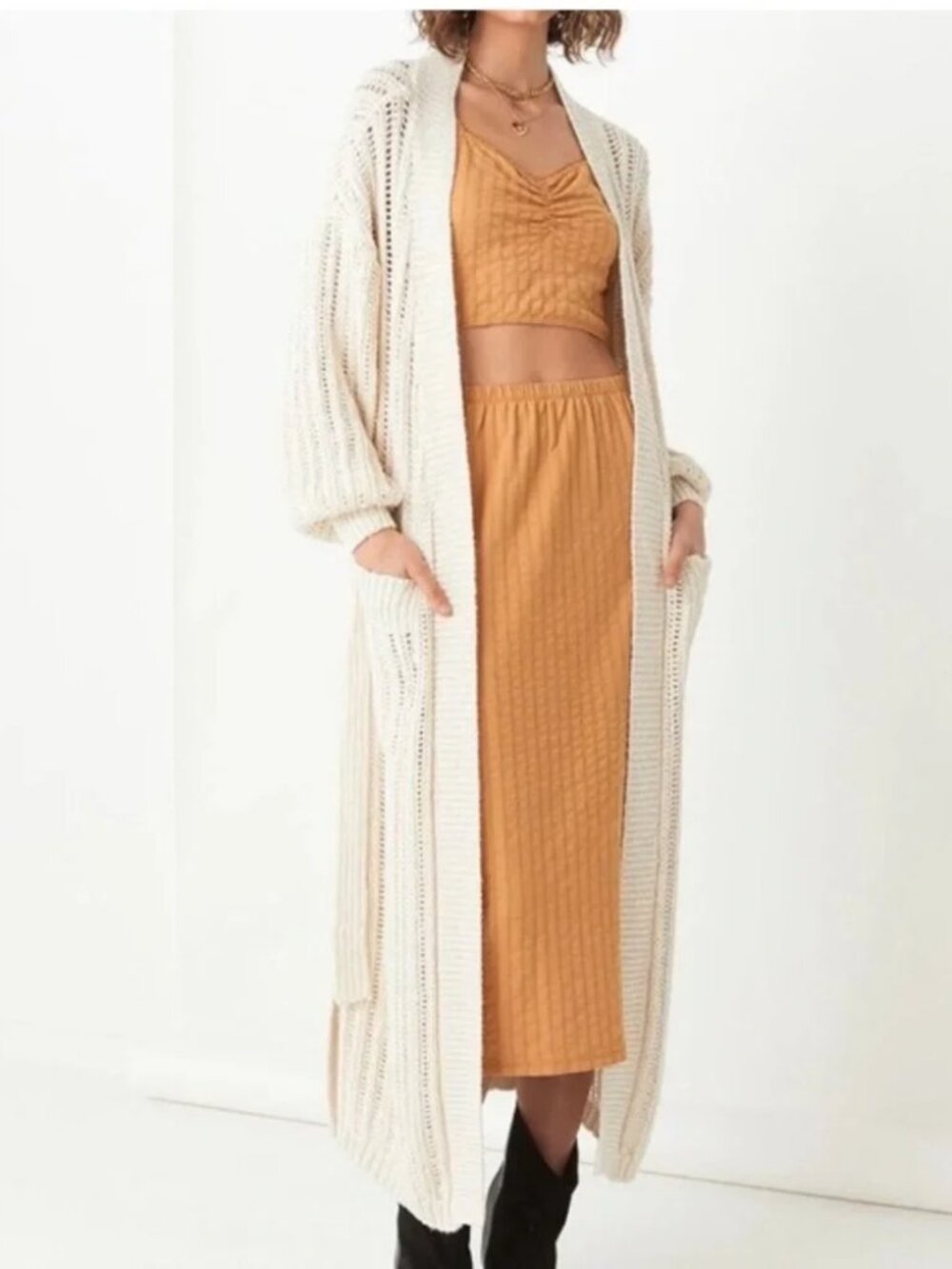 🪬Spell& The Gypsy Heather Long Knit Cardigan NWOT M/L🪬